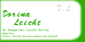 dorina leicht business card